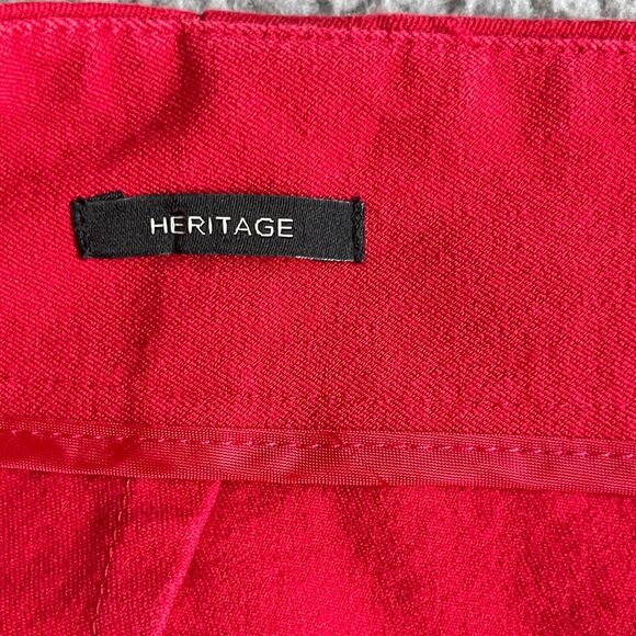 Talbots Heritage Ankle Pants Women Size 4 Red Pocket Stretch Cotton - Picture 4 of 12